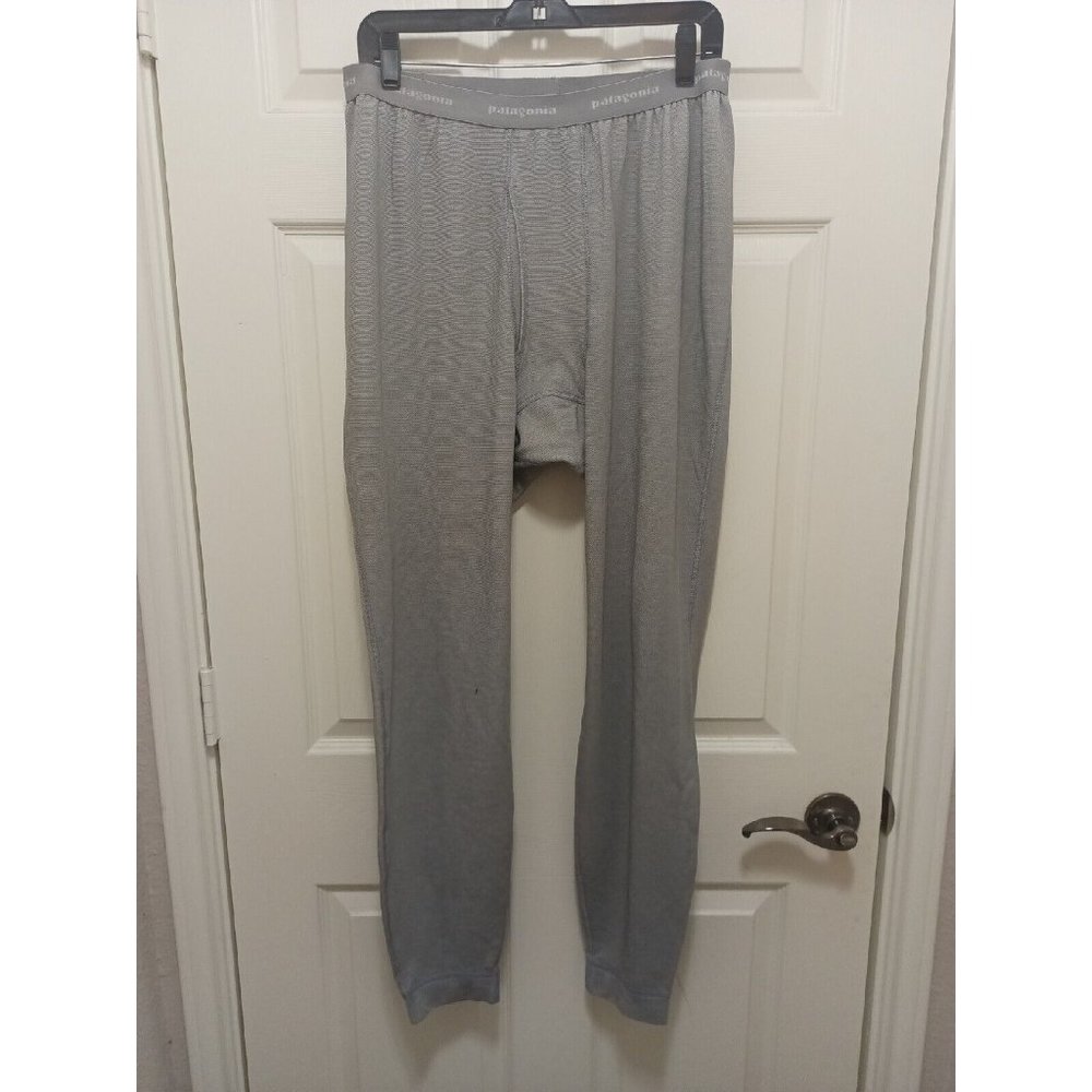 Men's Patagonia Capilene Base Layer Pants Bottoms Gray Size XXL